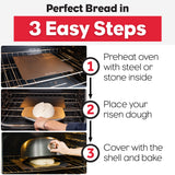 Brød & Taylor Bread Steel and Baking Shell (Boule)