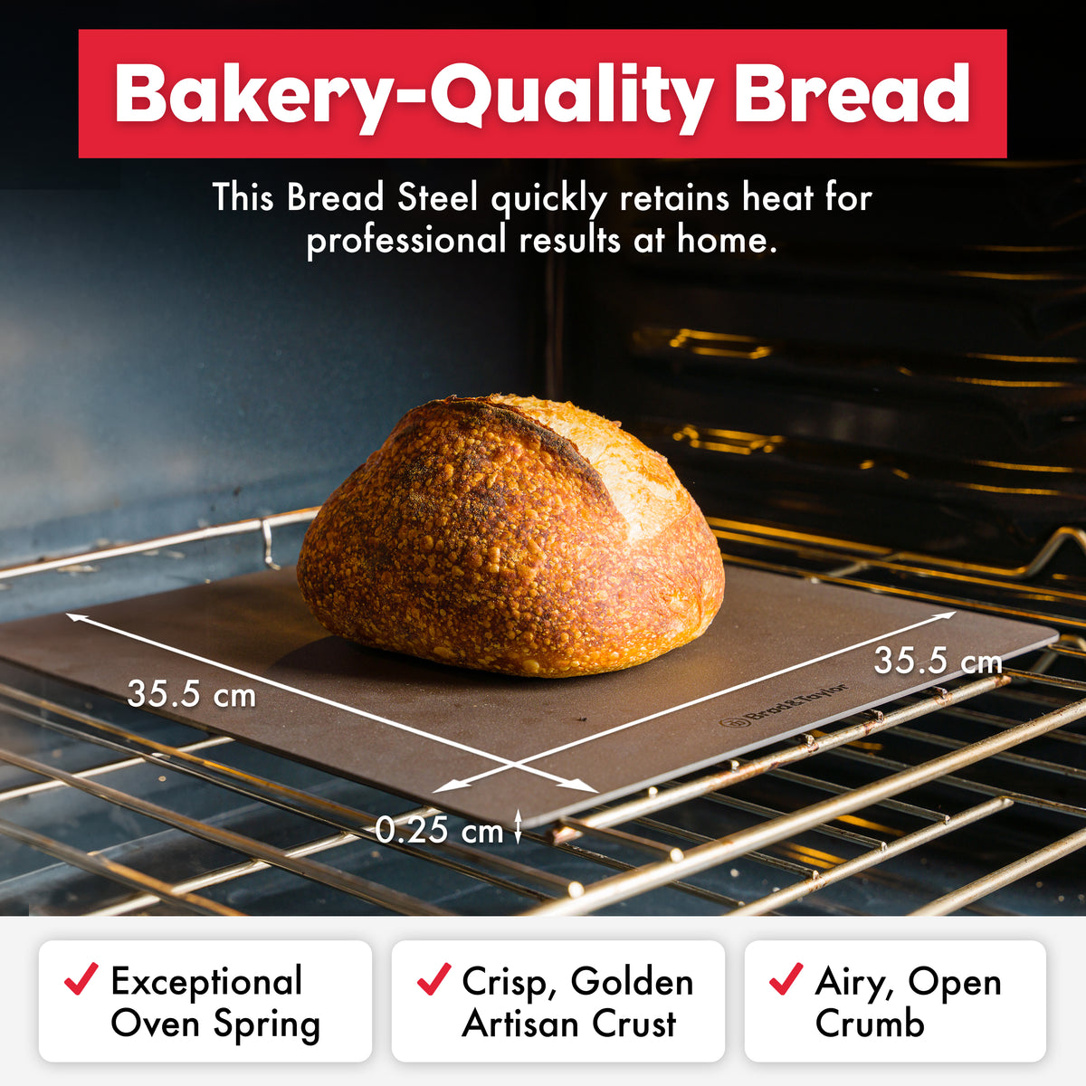 Brød & Taylor Bread Steel and Baking Shell (Batard)
