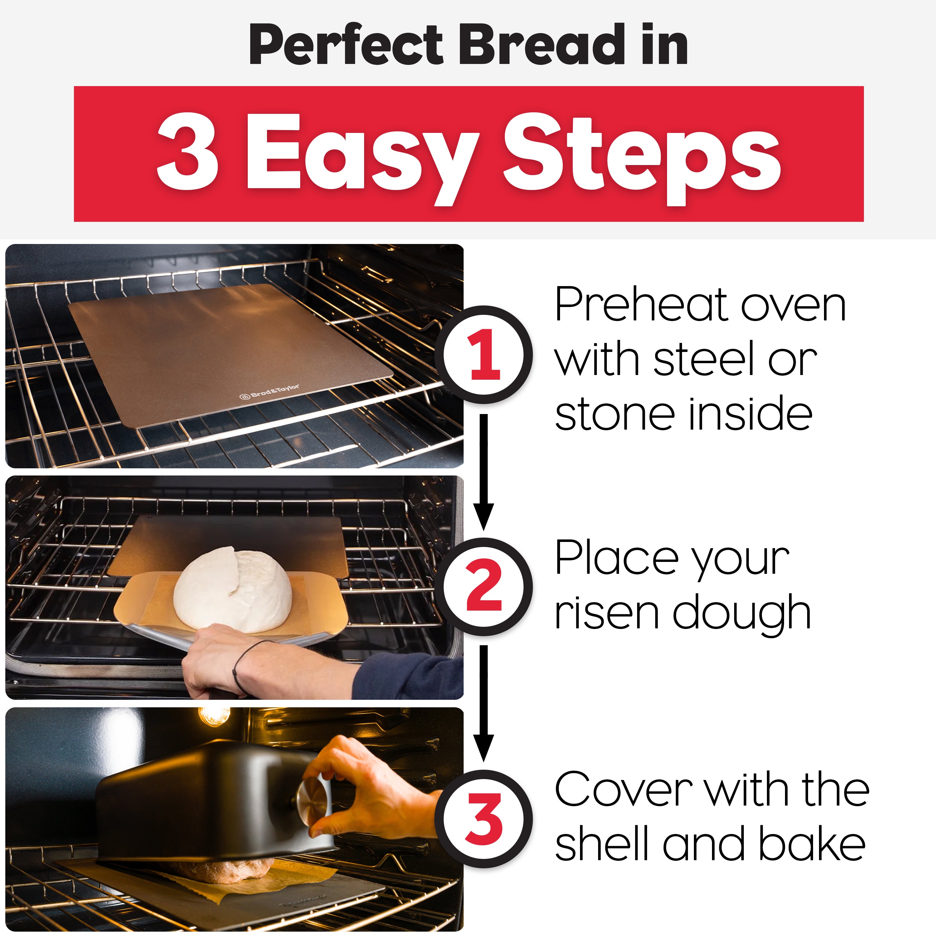 Brød & Taylor Bread Steel and Baking Shell (Batard)
