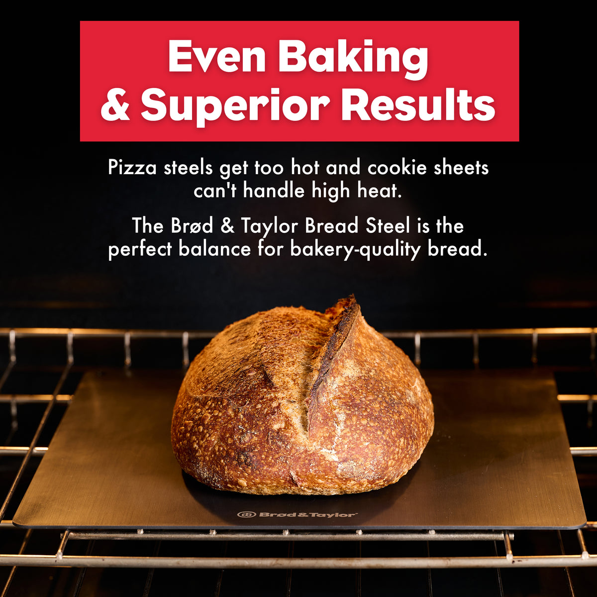Brød & Taylor Bread Steel and Baking Shell (Boule)