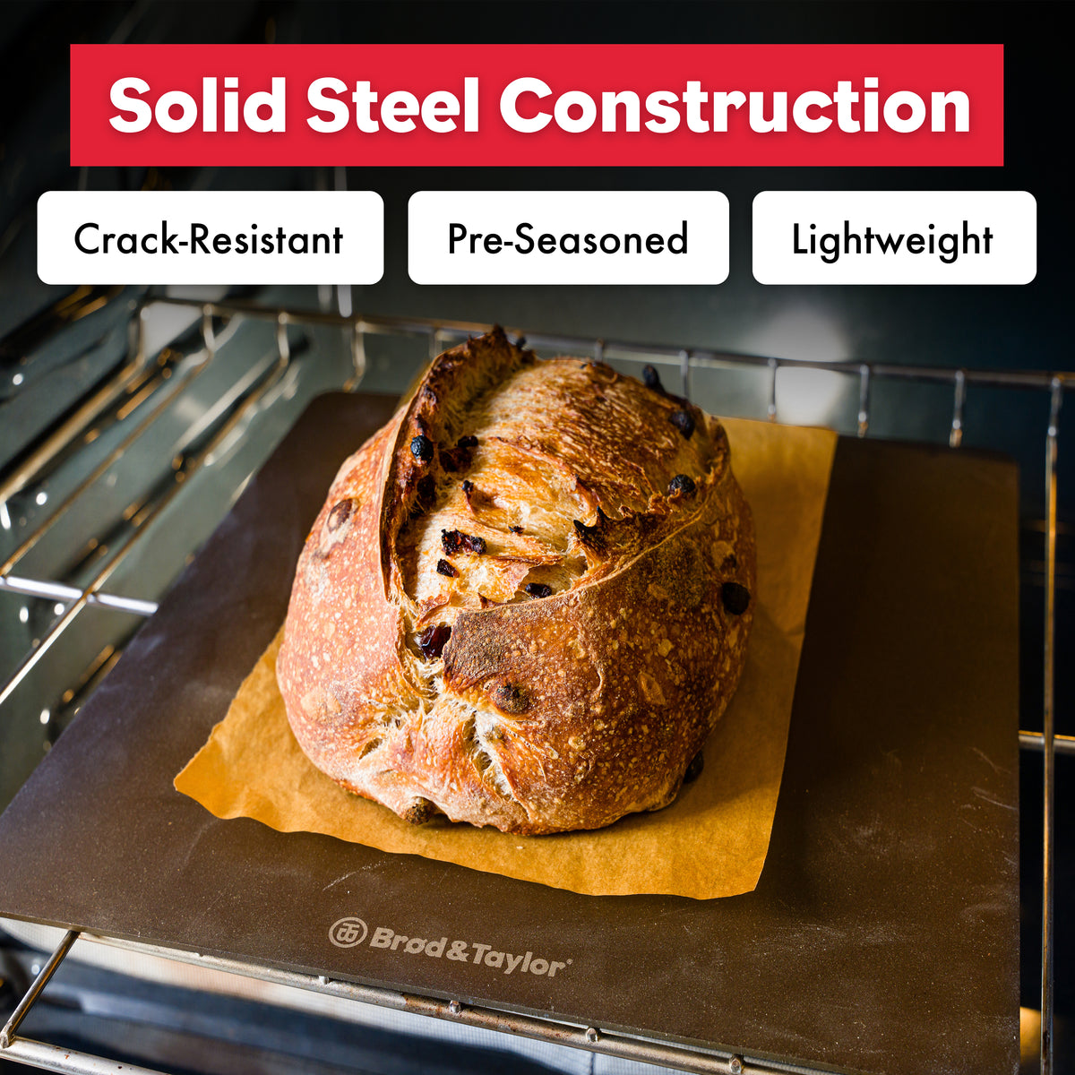 Brød & Taylor Bread Steel and Baking Shell (Boule)