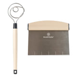 Dough Whisk & Dough Scraper